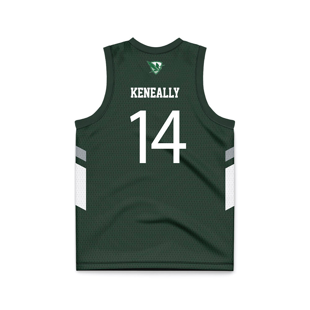HWS - NCAA Women's Basketball : Anne Keneally - Green Basketball Jersey-1
