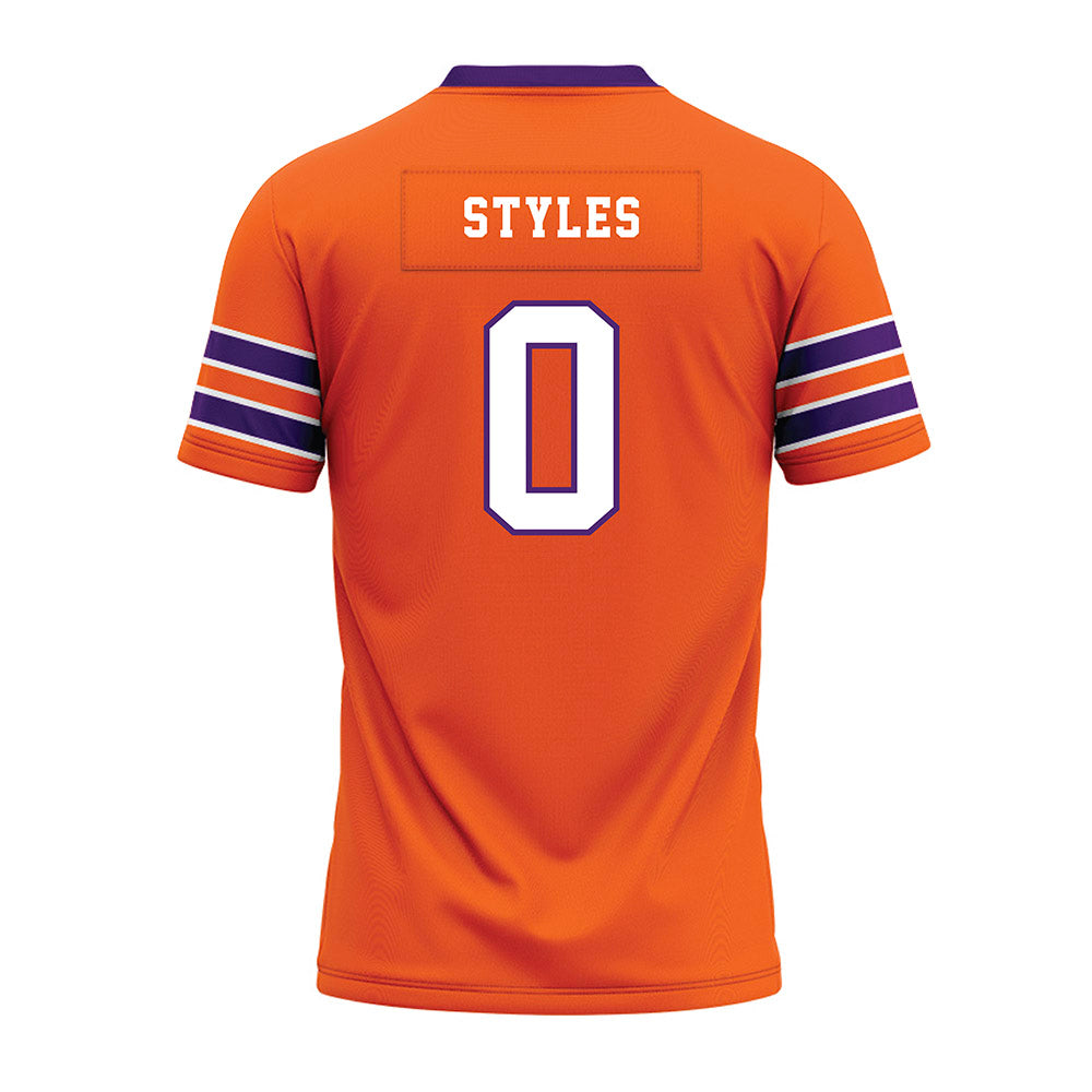 HWS - NCAA Football : Tru Styles - Orange Premium Football Jersey-1