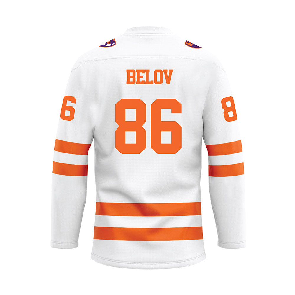HWS - NCAA Men's Ice Hockey : Ignat Belov - White Hockey Jersey