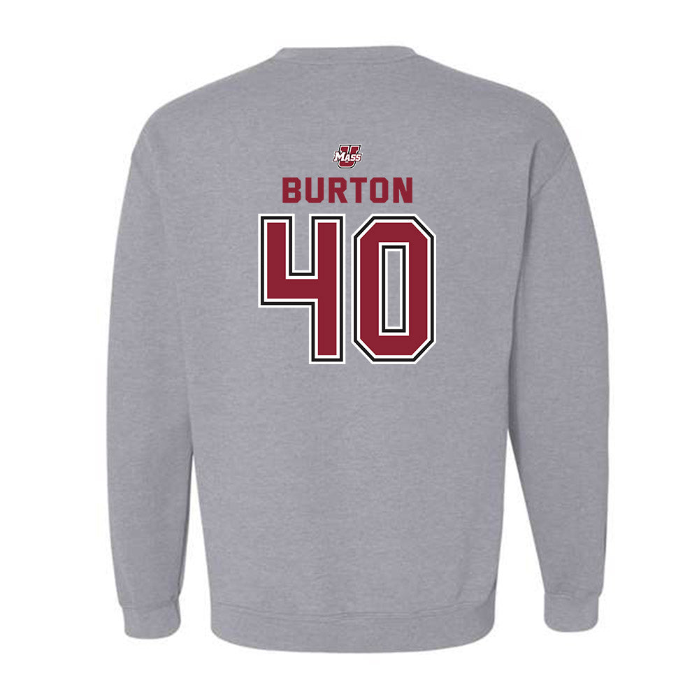 UMass - NCAA Men's Lacrosse : Tyler Burton - Classic Shersey Crewneck Sweatshirt-1