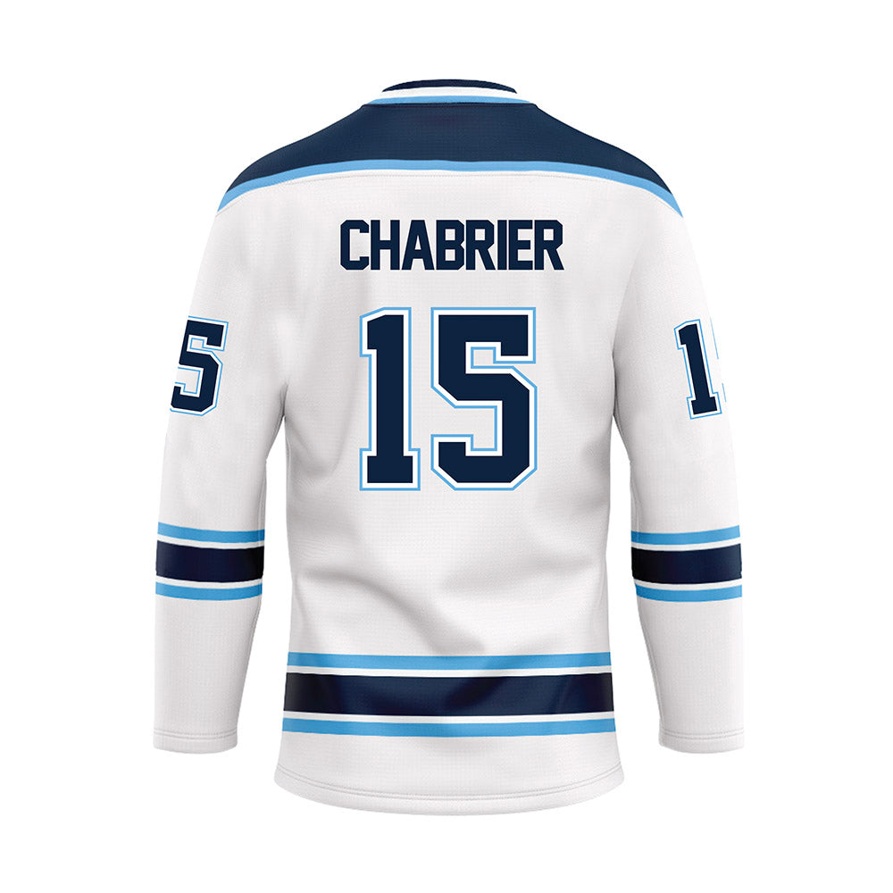 Maine - NCAA Men's Ice Hockey : Brandon Chabrier - White Hockey Jersey