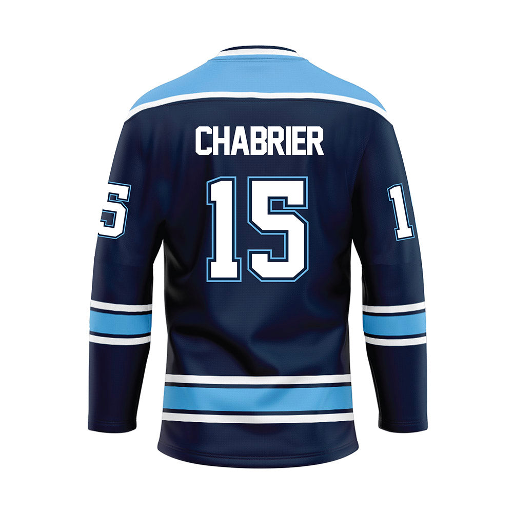 Maine - NCAA Men's Ice Hockey : Brandon Chabrier - Dark Blue Hockey Jersey