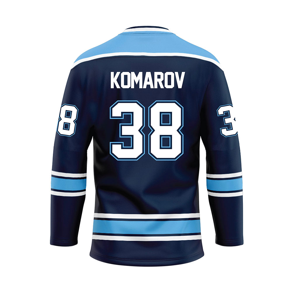 Maine - NCAA Men's Ice Hockey : Oskar Komarov - Dark Blue Hockey Jersey