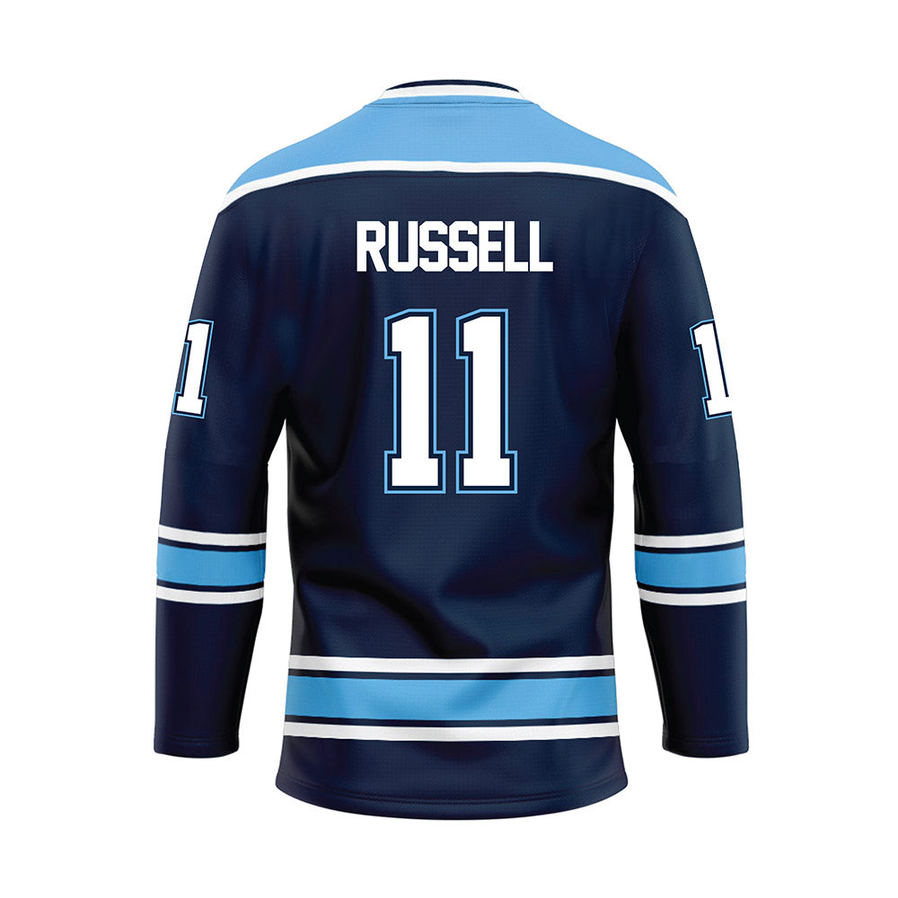 Maine - NCAA Men's Ice Hockey : Charlie Russell - Dark Blue Hockey Jersey