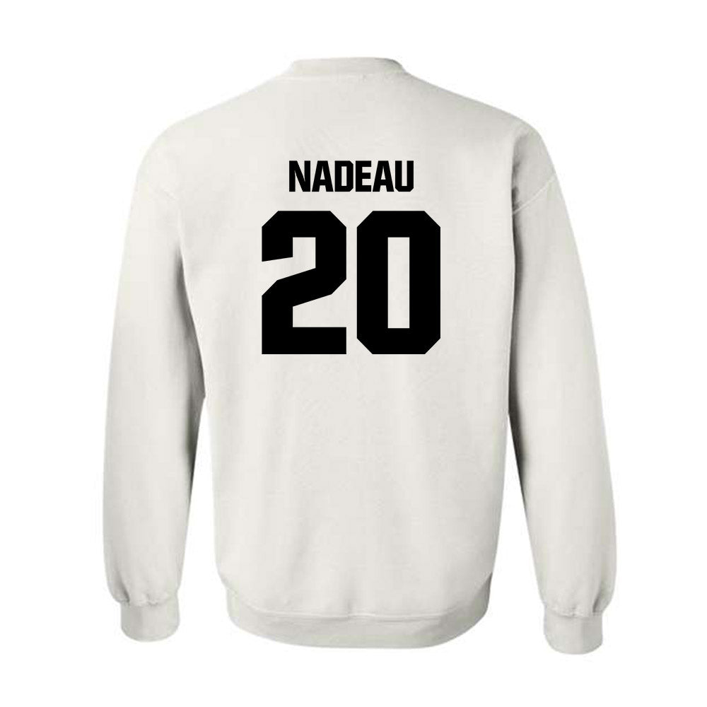 Maine - NCAA Men's Ice Hockey : Joshua Nadeau - Classic Fashion Shersey Crewneck Sweatshirt