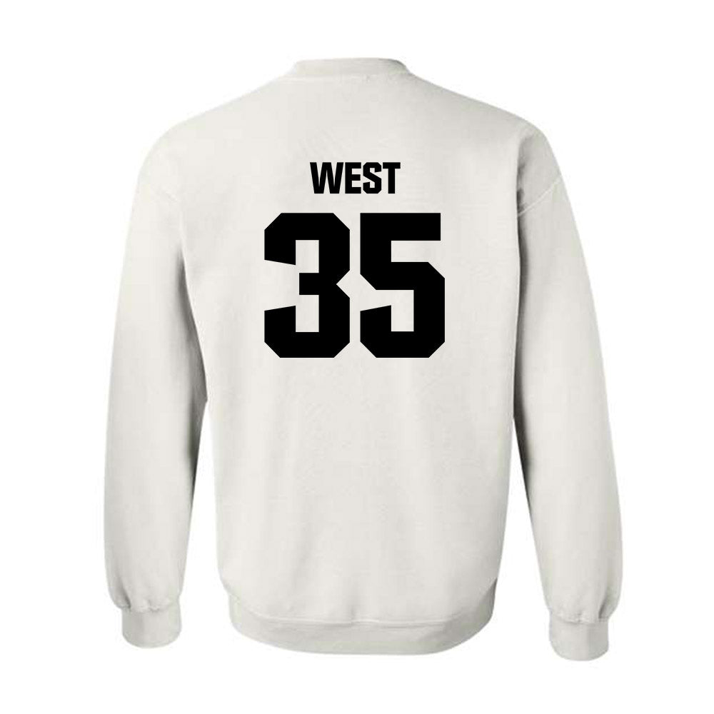 Maine - NCAA Football : Austin West - Classic Fashion Shersey Crewneck Sweatshirt-1