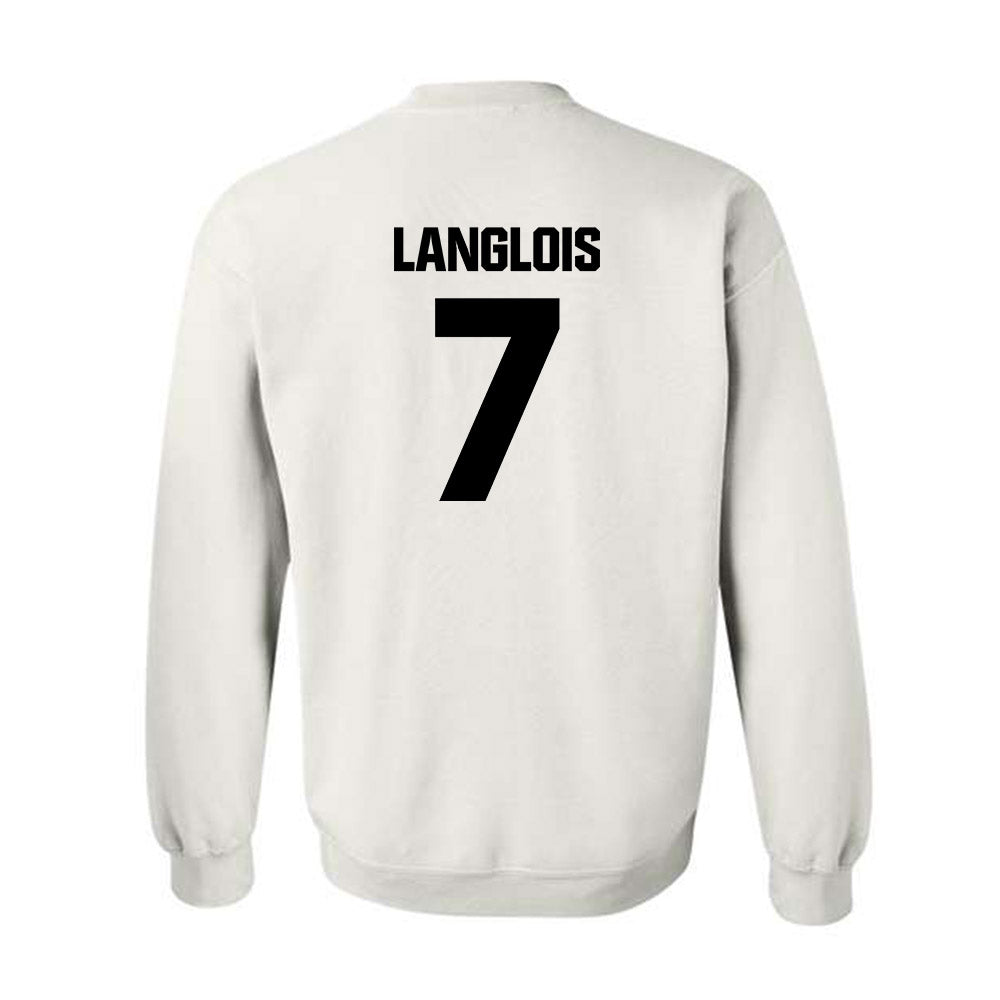 Maine - NCAA Men's Ice Hockey : Jeremy Langlois - Classic Fashion Shersey Crewneck Sweatshirt-1