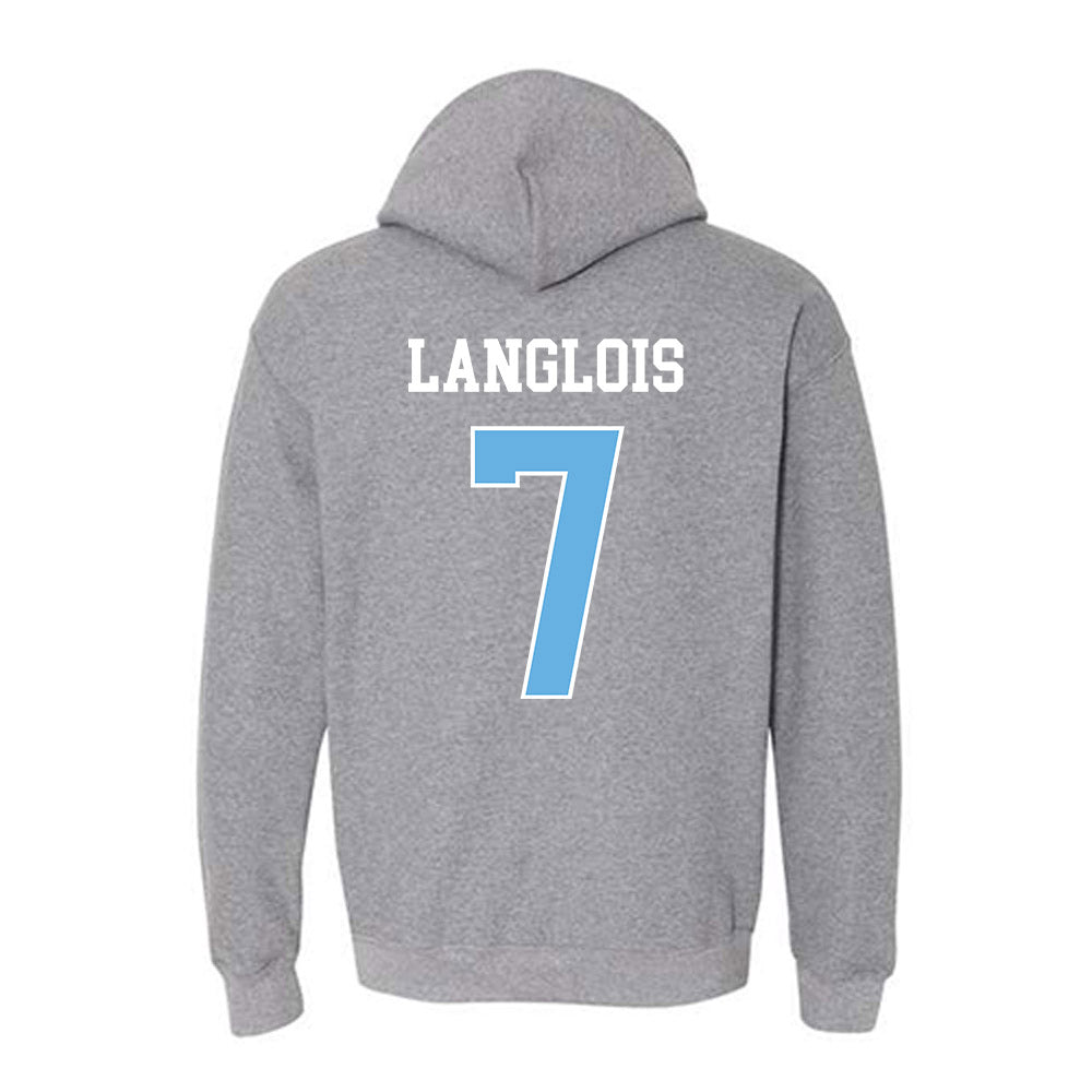 Maine - NCAA Men's Ice Hockey : Jeremy Langlois - Classic Fashion Shersey Hooded Sweatshirt-1