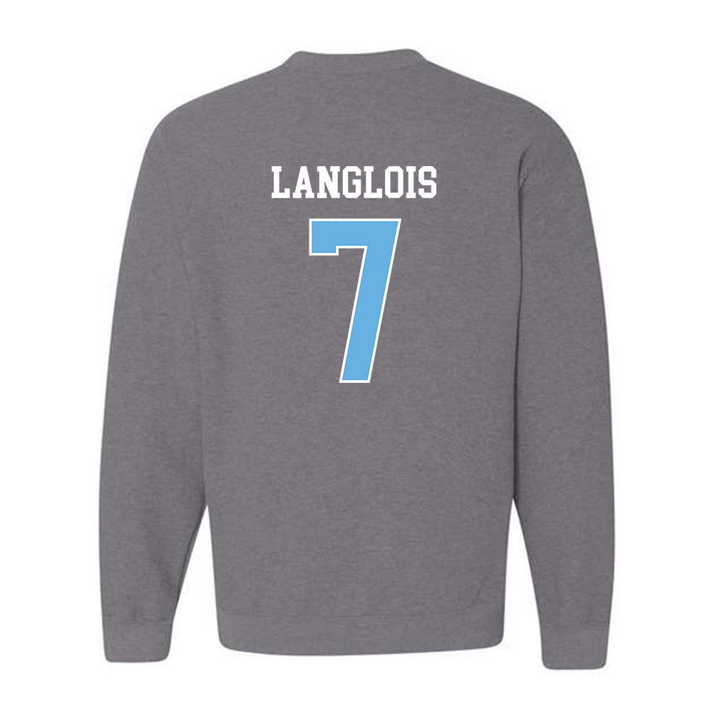 Maine - NCAA Men's Ice Hockey : Jeremy Langlois - Classic Fashion Shersey Crewneck Sweatshirt-1