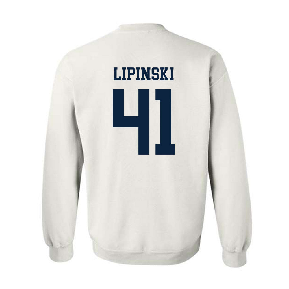 Maine - NCAA Men's Ice Hockey : JADEN LIPINSKI - Classic Fashion Shersey Crewneck Sweatshirt-1