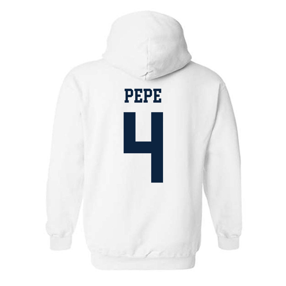 Maine - NCAA Baseball : Nic Pepe - Classic Fashion Shersey Hooded Sweatshirt-1