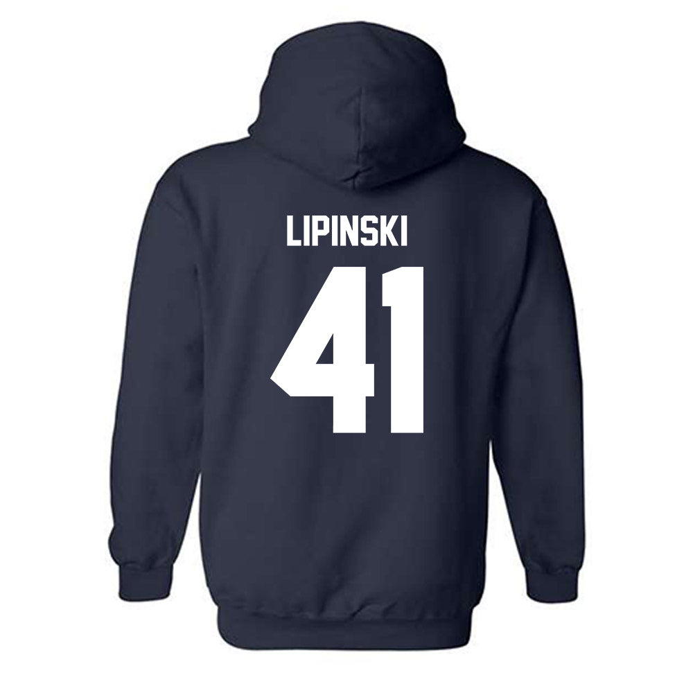 Maine - NCAA Men's Ice Hockey : JADEN LIPINSKI - Classic Shersey Hooded Sweatshirt-1