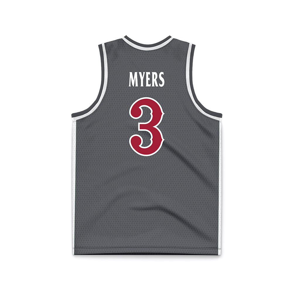 St. Joe's - NCAA Men's Basketball : Khaafiq Myers - Grey Basketball Jersey-1