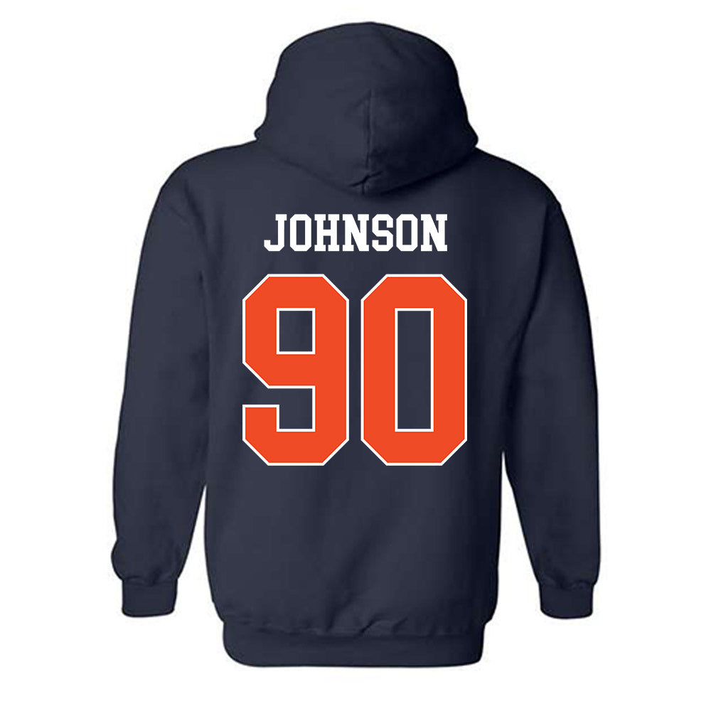Auburn - NCAA Football : Nathan Johnson - Generic Shersey Hooded Sweatshirt-1