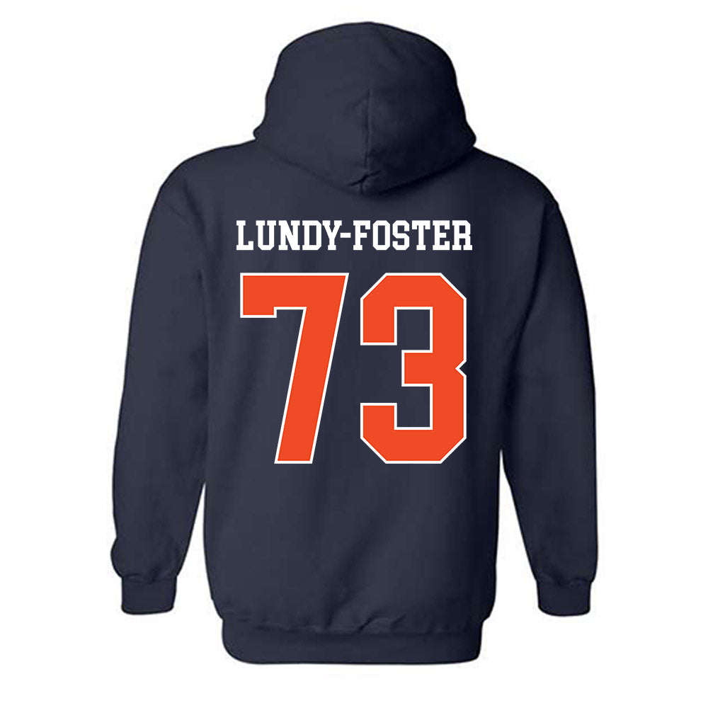 Auburn - NCAA Football : Mykall Lundy-Foster - Generic Shersey Hooded Sweatshirt-1