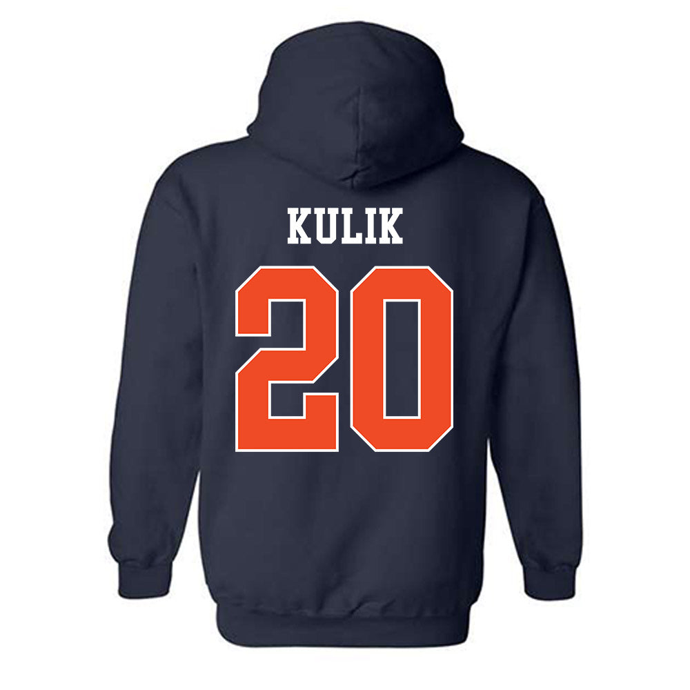 Auburn - NCAA Baseball : Marcel Kulik - Generic Shersey Hooded Sweatshirt-1