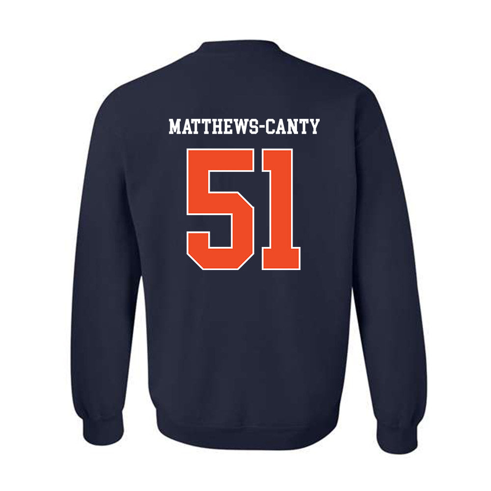 Auburn - NCAA Football : Michael Matthews-Canty - Generic Shersey Crewneck Sweatshirt-1