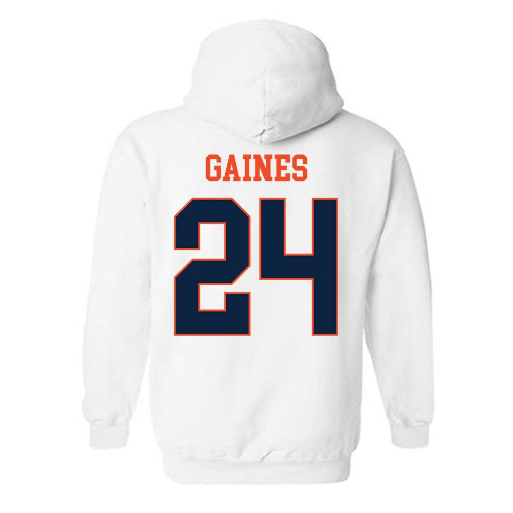 Auburn - NCAA Women's Soccer : Aurora Gaines - Generic Shersey Hooded Sweatshirt-1