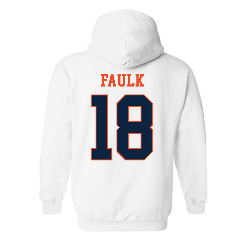 Auburn - NCAA Football : J.J. Faulk - Generic Shersey Hooded Sweatshirt-1