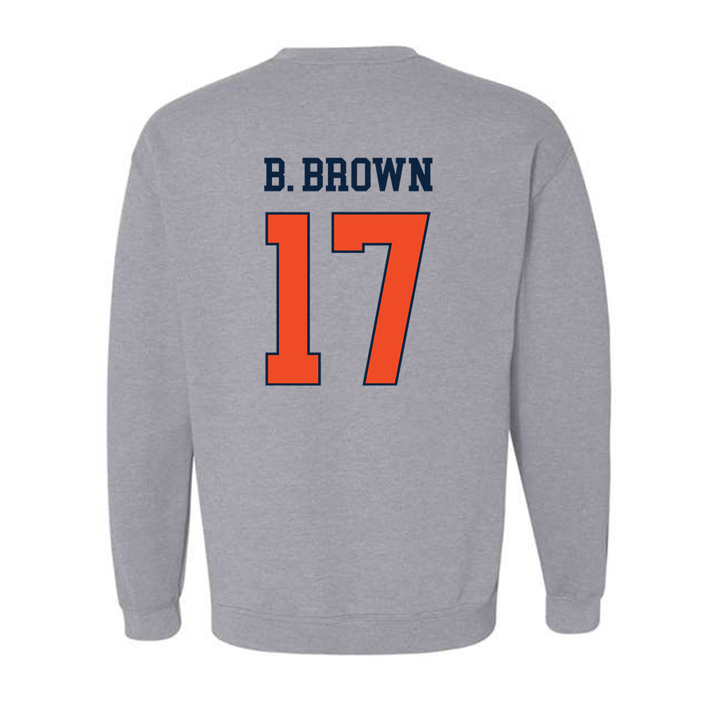 Auburn - NCAA Football : Byrum Brown - Generic Shersey Crewneck Sweatshirt-1