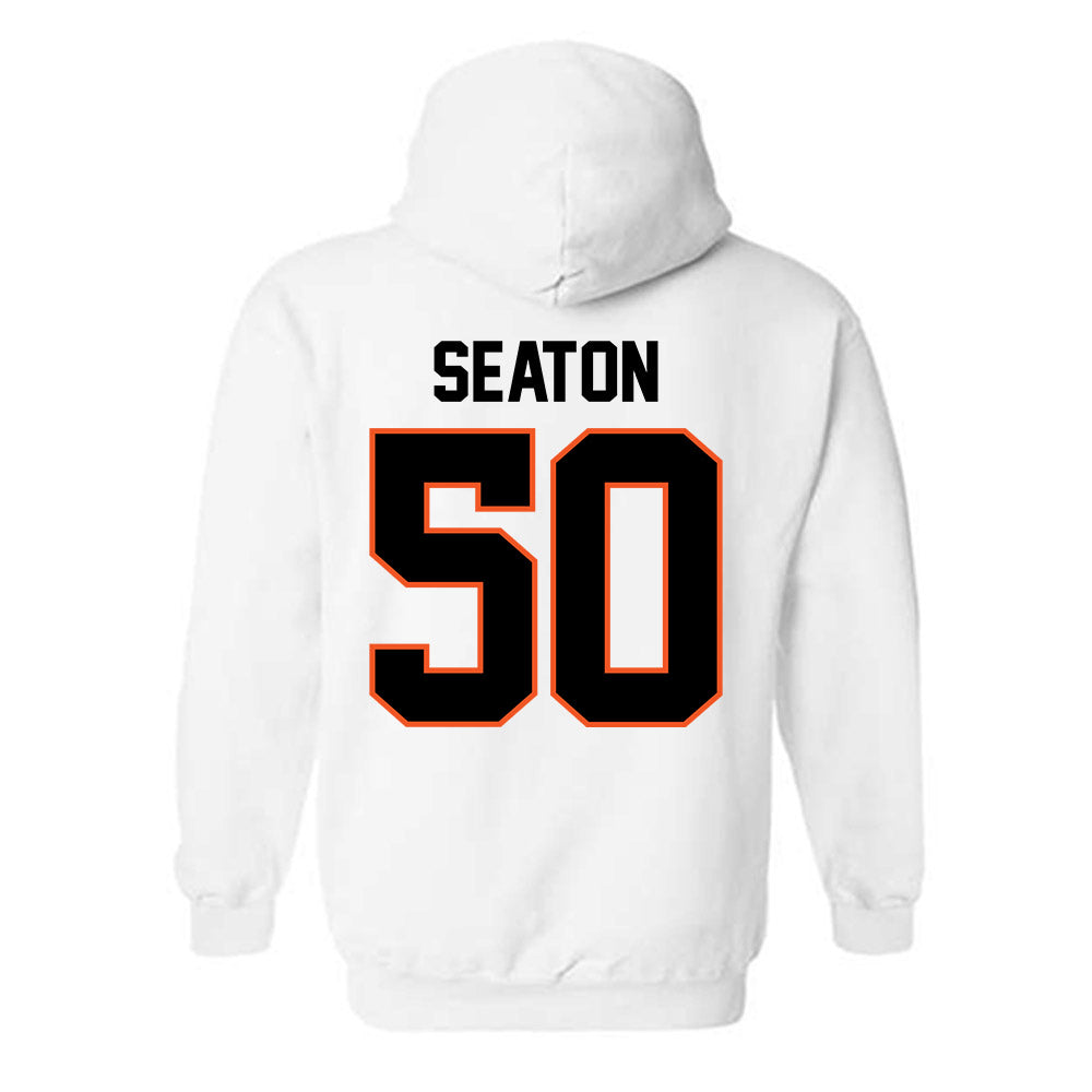 Oklahoma State - NCAA Football : Kole Seaton - Classic Shersey Hooded Sweatshirt-1