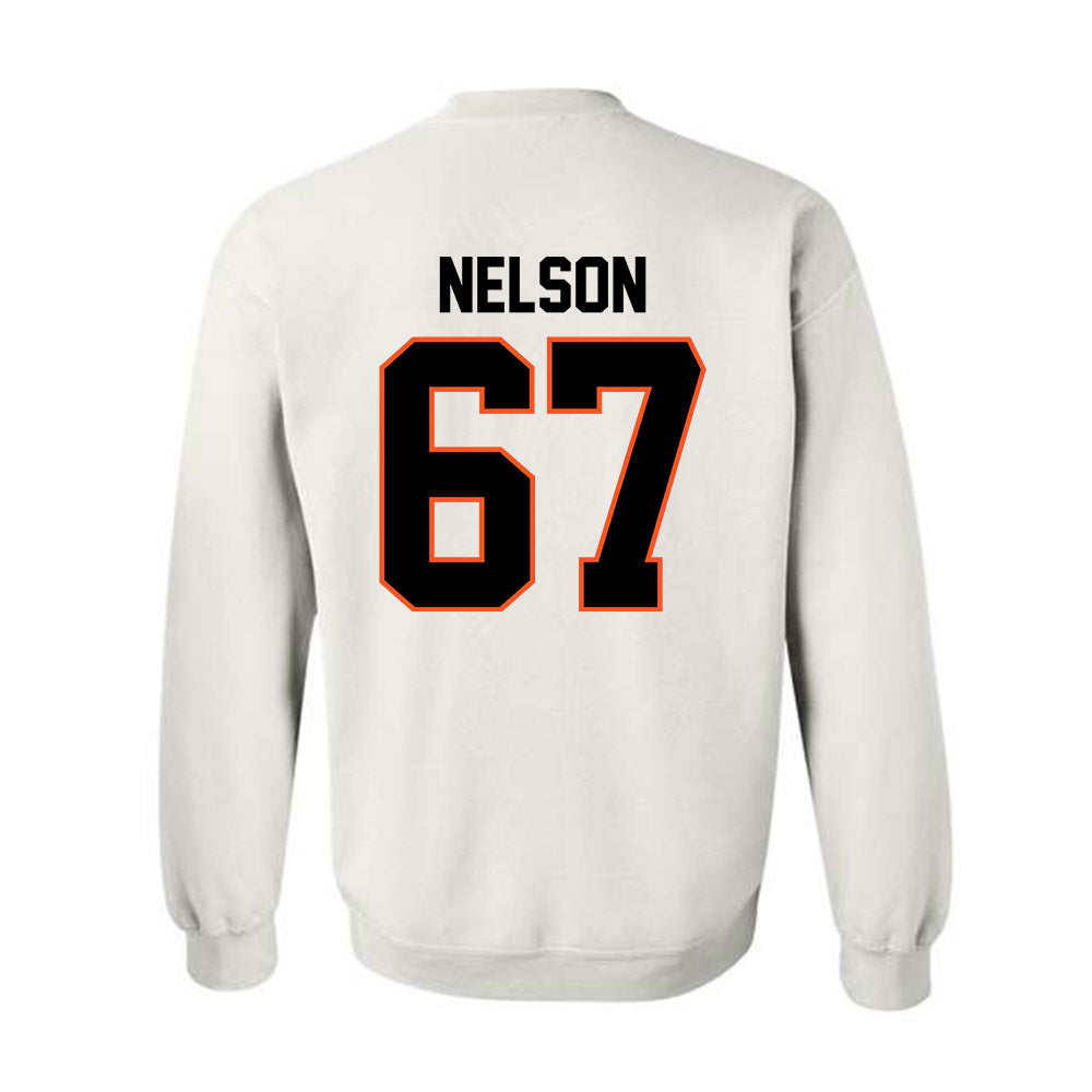 Oklahoma State - NCAA Football : Braydon Nelson - Classic Shersey Crewneck Sweatshirt-1