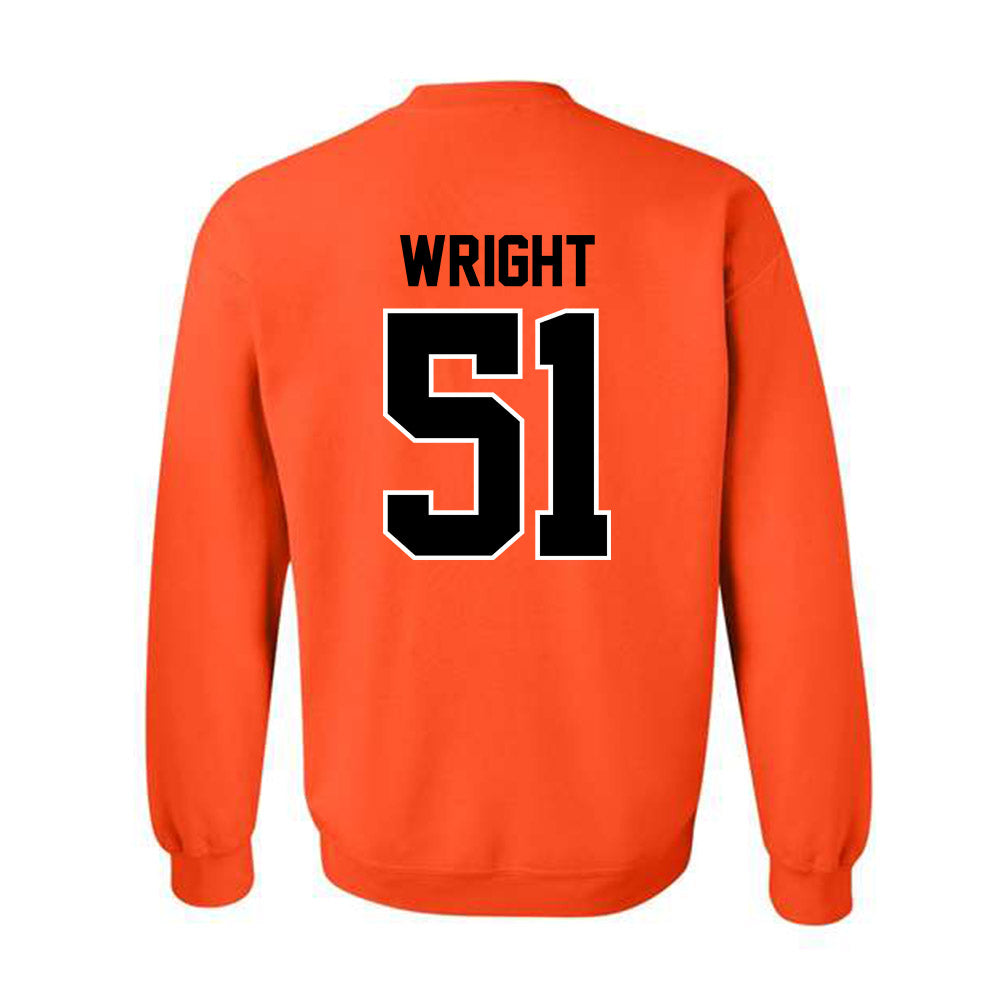Oklahoma State - NCAA Men's Basketball : John-Michael Wright - Crewneck Sweatshirt