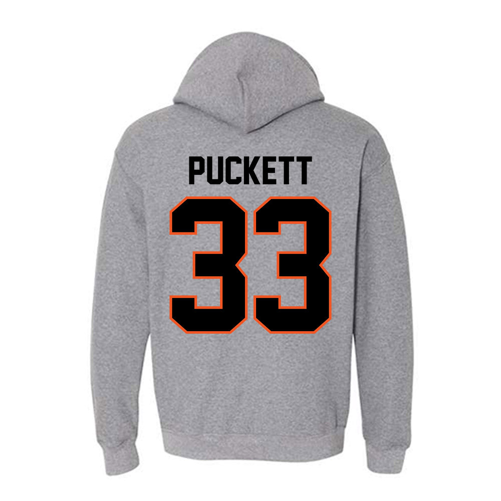Oklahoma State - NCAA Football : Jack Puckett - Classic Shersey Hooded Sweatshirt-1