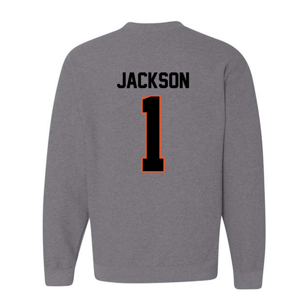 Oklahoma State - NCAA Football : Evan Jackson - Classic Shersey Crewneck Sweatshirt-1