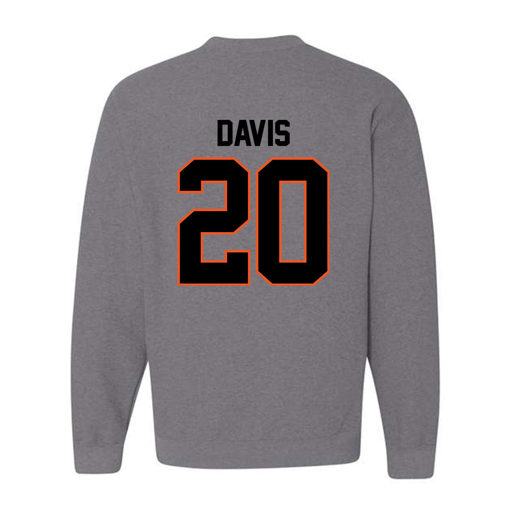 Oklahoma State - NCAA Football : Taurean Davis - Classic Shersey Crewneck Sweatshirt-1