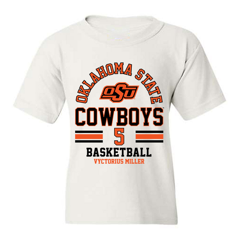 Oklahoma State - NCAA Men's Basketball : Vyctorius Miller - Classic Fashion Shersey Youth T-Shirt-0