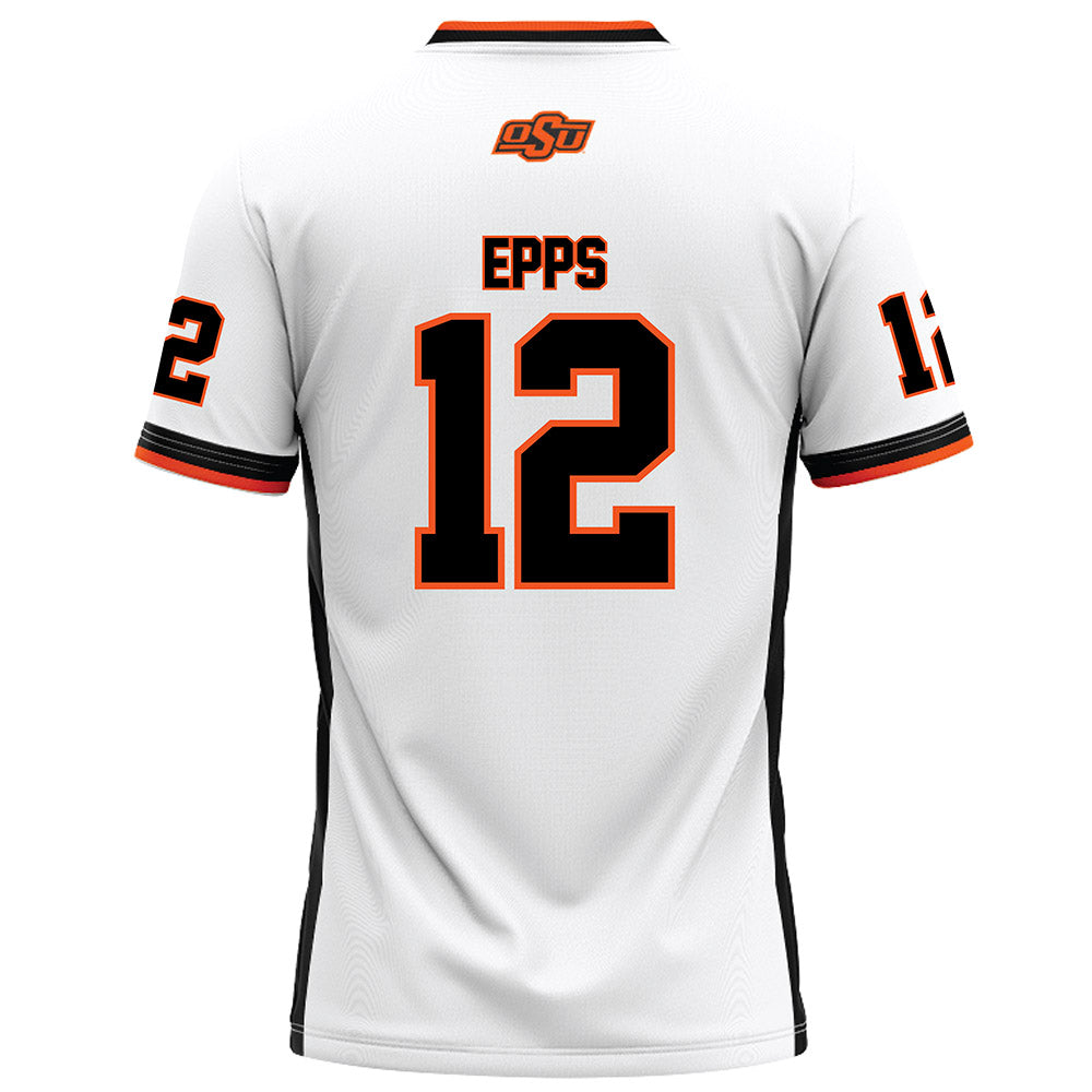 Oklahoma State - NCAA Football : Cameron Epps - White Football Jersey-1
