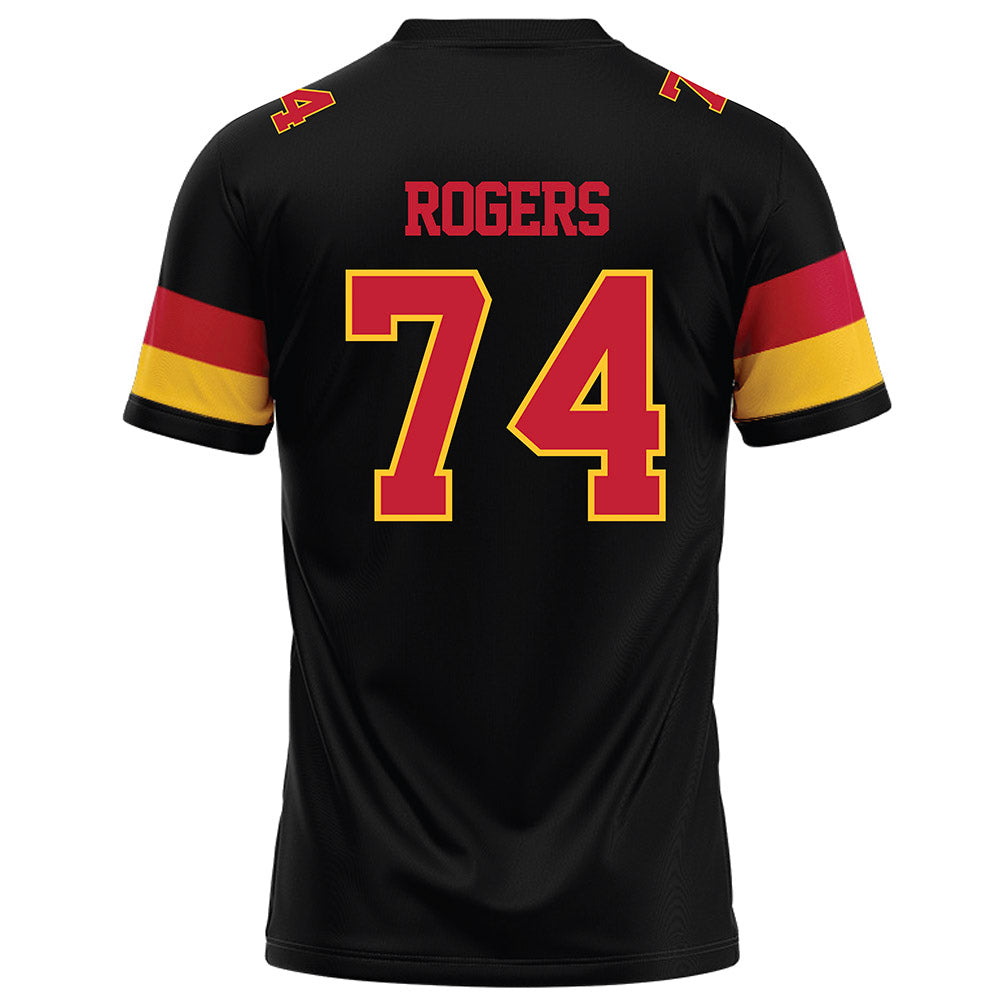 Ferris State - NCAA Football : Rashawn Rogers - Black Football Jersey-1