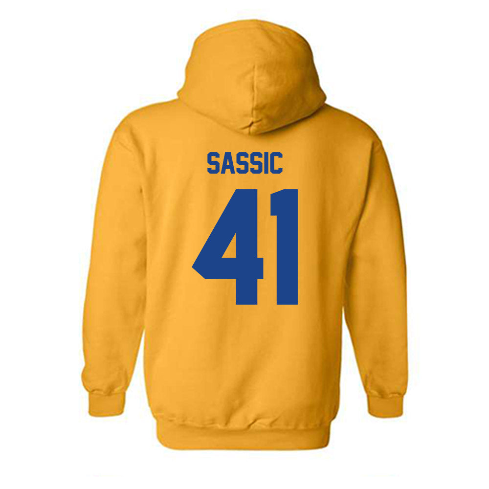 Pittsburgh - NCAA Football : Jake Sassic - Classic Shersey Hooded Sweatshirt-1