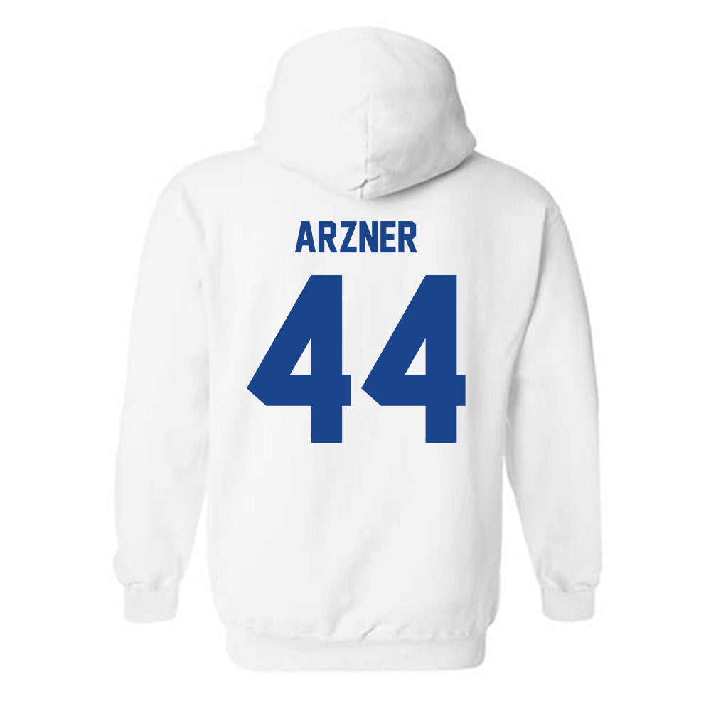 Pittsburgh - NCAA Women's Basketball : Macie Arzner - Classic Fashion Shersey Hooded Sweatshirt-1
