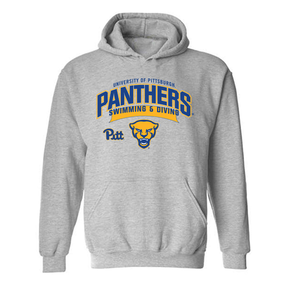 Pittsburgh - NCAA Men's Swimming & Diving : Austin Sorg - Classic Fashion Shersey Hooded Sweatshirt-0