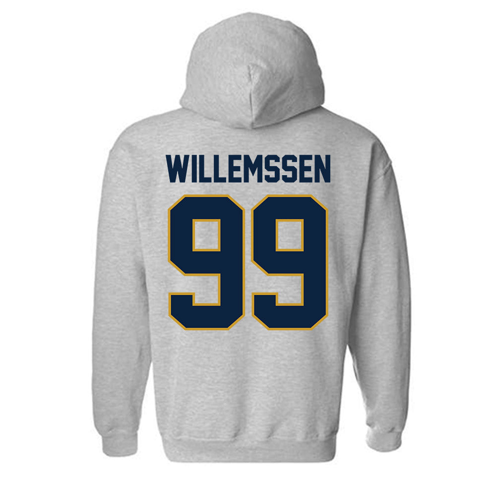 Notre Dame - NCAA Softball : Christina Willemssen - Sports Shersey Hooded Sweatshirt-1