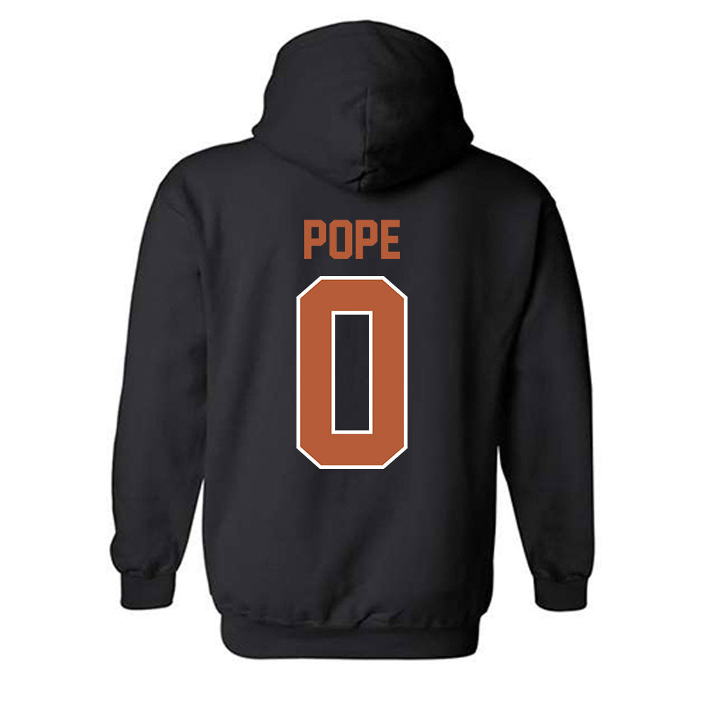 Texas - NCAA Men's Basketball : Jordan Pope - Classic Shersey Hooded Sweatshirt-1