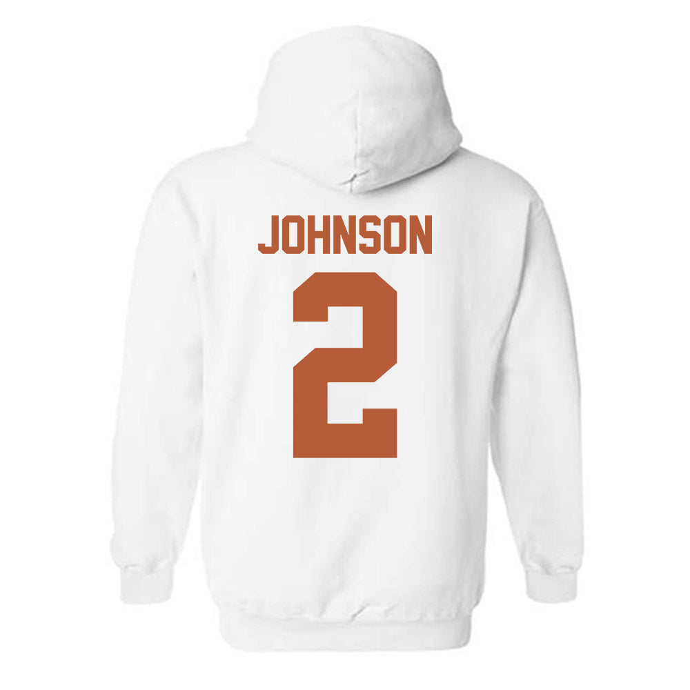 Texas - NCAA Men's Basketball : Isaiah Johnson - Classic Shersey Hooded Sweatshirt-1