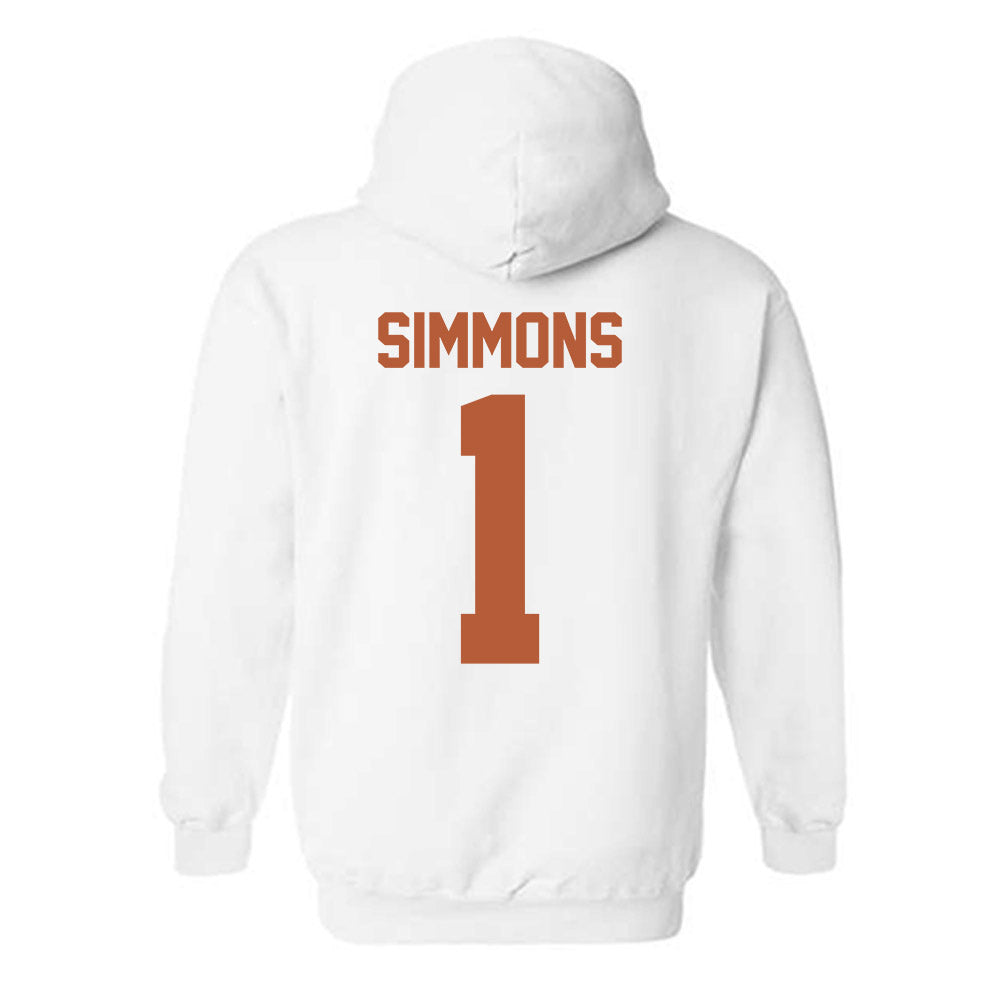 Texas - NCAA Football : Colin Simmons - Classic Shersey Hooded Sweatshirt-1