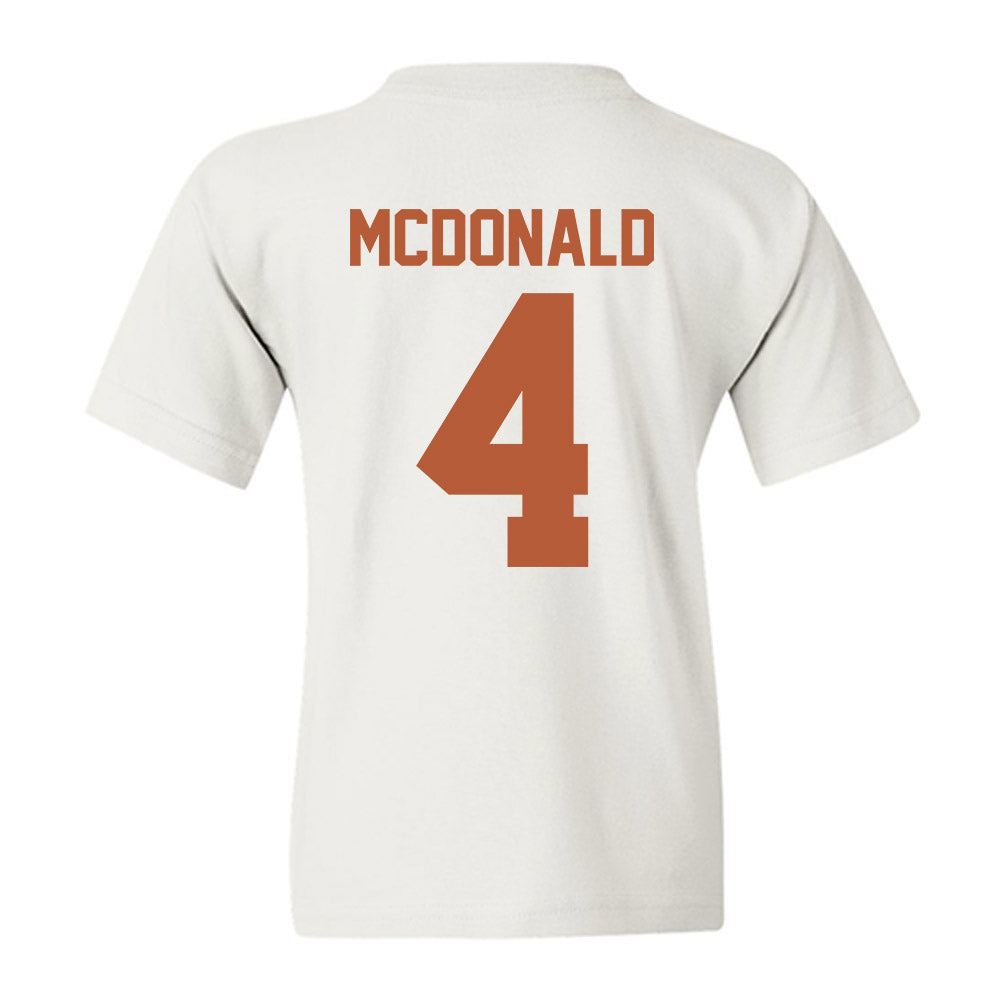 Texas - NCAA Football : Jelani McDonald - Classic Shersey Youth T-Shirt-1