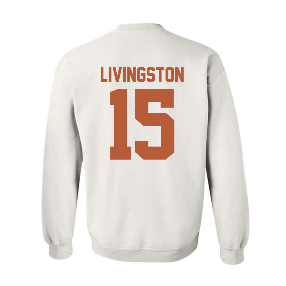 Texas - NCAA Baseball : Josh Livingston - Classic Shersey Crewneck Sweatshirt-1