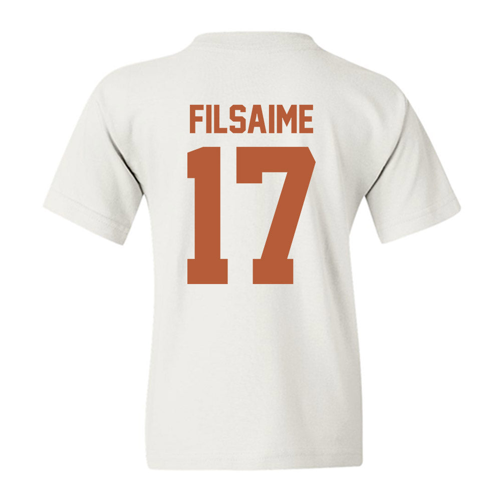 Texas - NCAA Football : Xavier Filsaime - Classic Shersey Youth T-Shirt-1