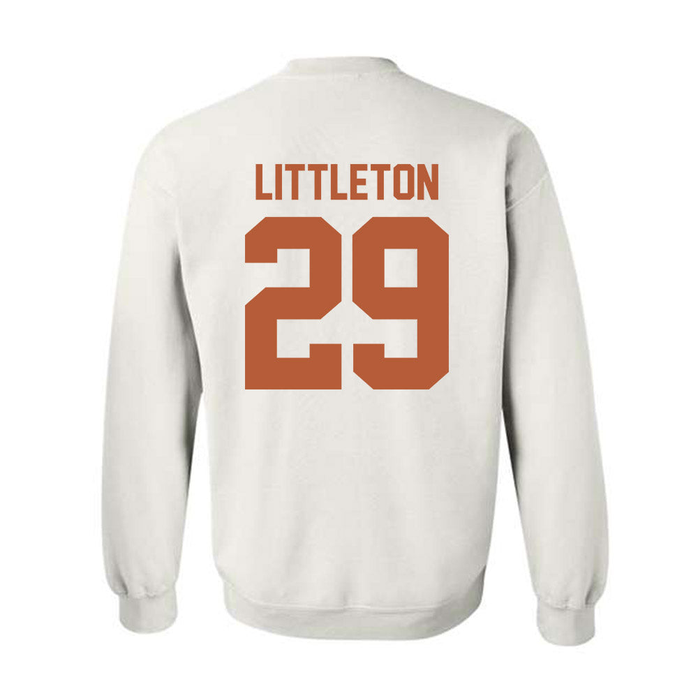 Texas - NCAA Football : Graceson Littleton - Classic Shersey Crewneck Sweatshirt-1