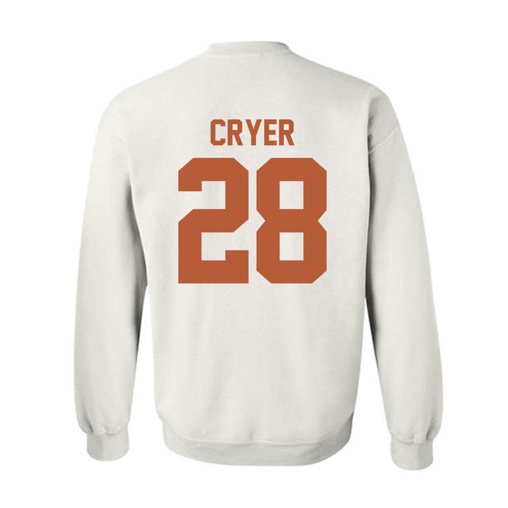 Texas - NCAA Football : Justin Cryer - Classic Shersey Crewneck Sweatshirt-1