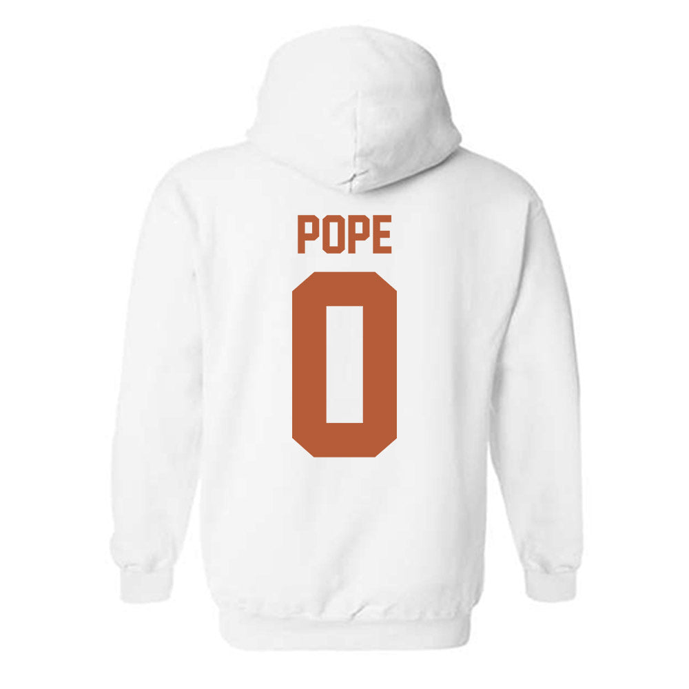 Texas - NCAA Men's Basketball : Jordan Pope - Classic Shersey Hooded Sweatshirt-1