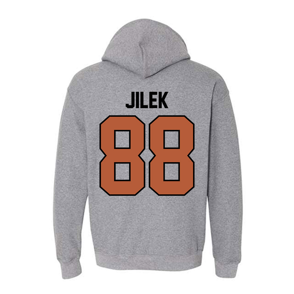Texas - NCAA Football : Charlie Jilek - Classic Shersey Hooded Sweatshirt-1
