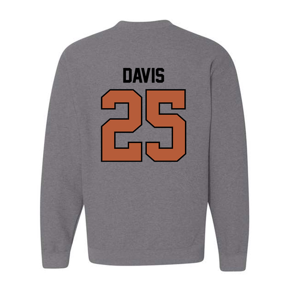 Texas - NCAA Football : Toray Davis - Classic Shersey Crewneck Sweatshirt-1