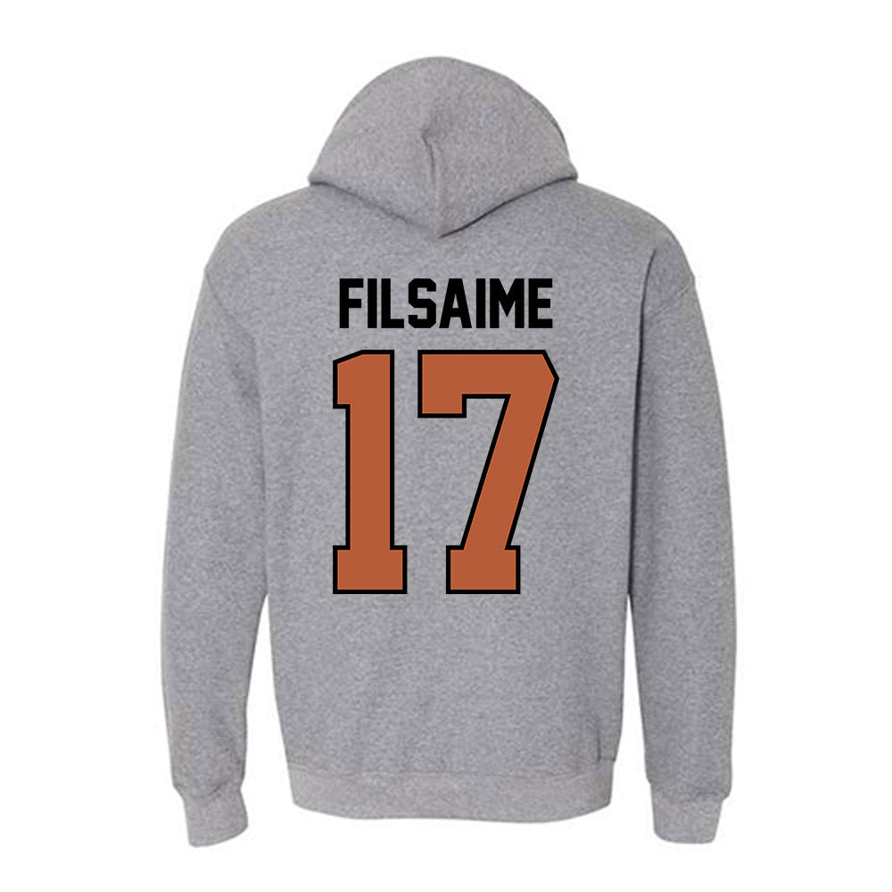 Texas - NCAA Football : Xavier Filsaime - Classic Shersey Hooded Sweatshirt-1