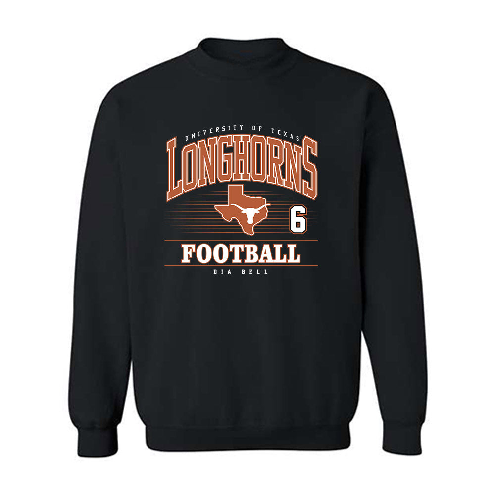 Texas - NCAA Football : Dia Bell - Classic Fashion Shersey Crewneck Sweatshirt-0